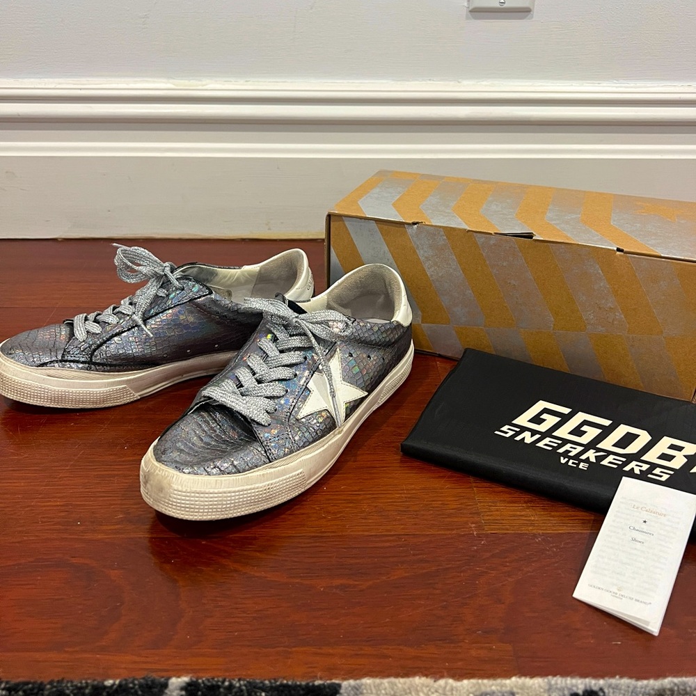 Golden Goose Deluxe Brand sneakers, metallic grey